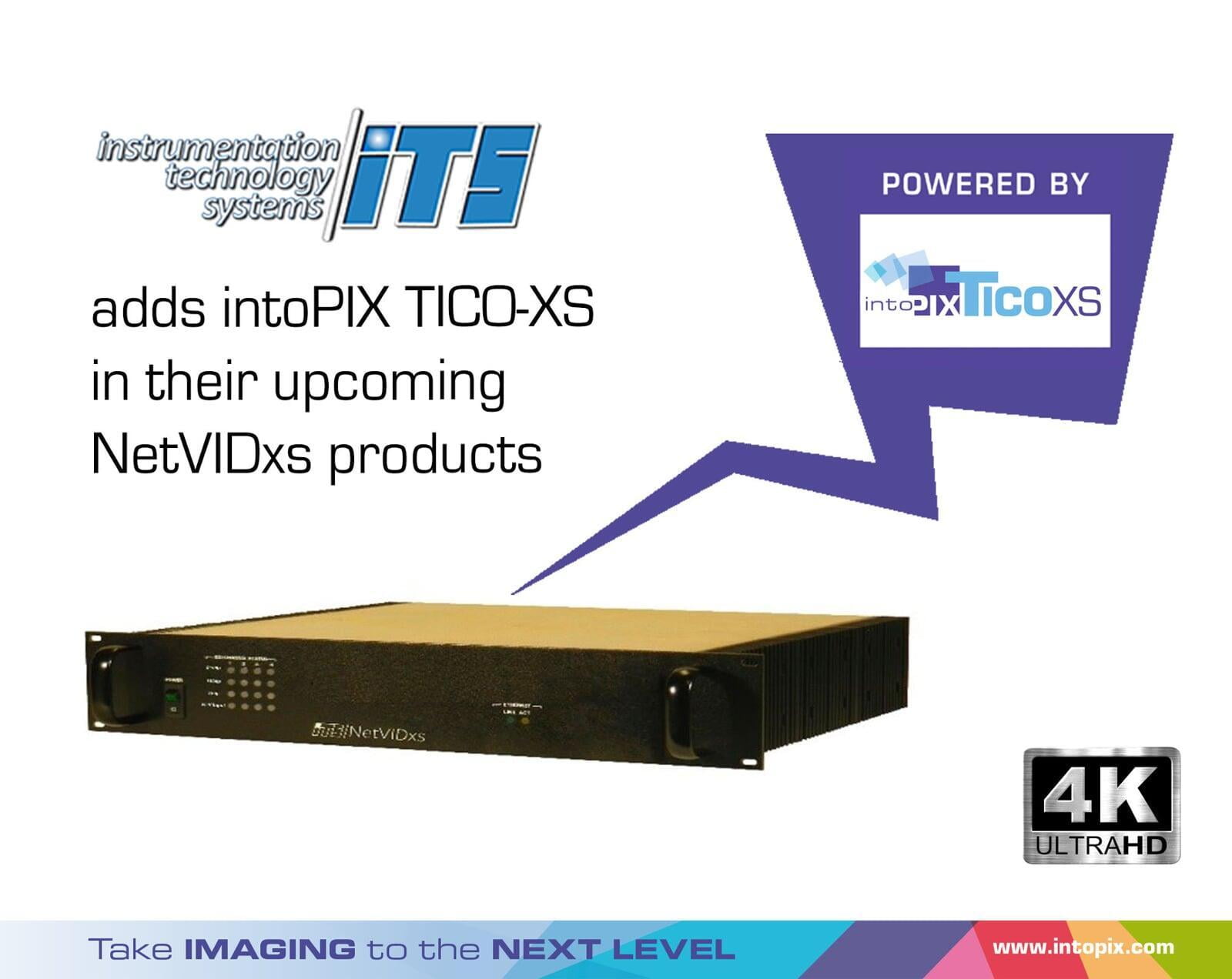 儀器儀錶技術系統增加 intoPIX TicoXS到他們即將推出的NetVIDxs